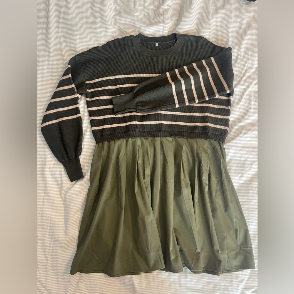 Green Sweater Dress